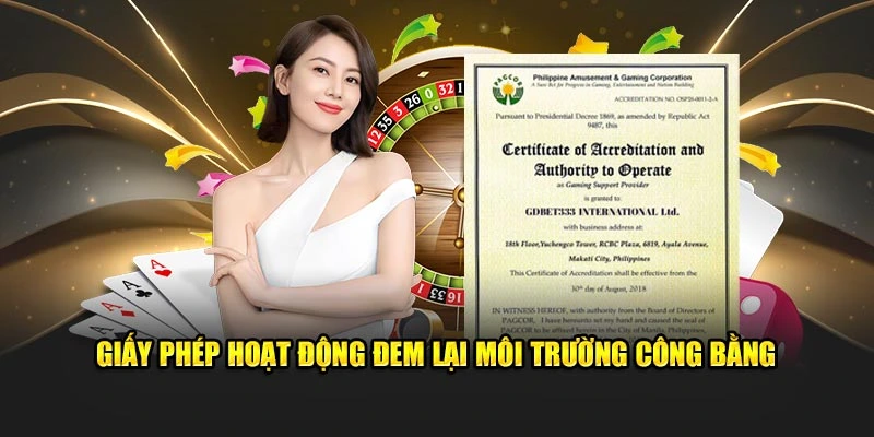 Giấy Phép Hoạt Động - Tiêu Chí Đánh Giá Nhà Cái Uy Tín