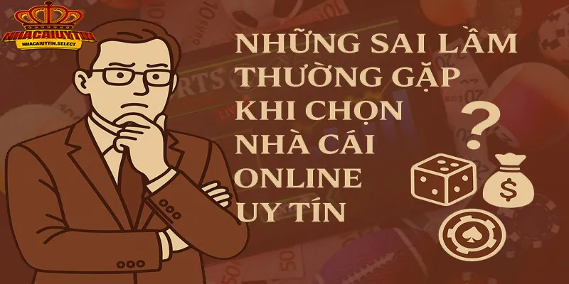 Cần tránh những sai lầm khi chọn nhà cái để tham gia